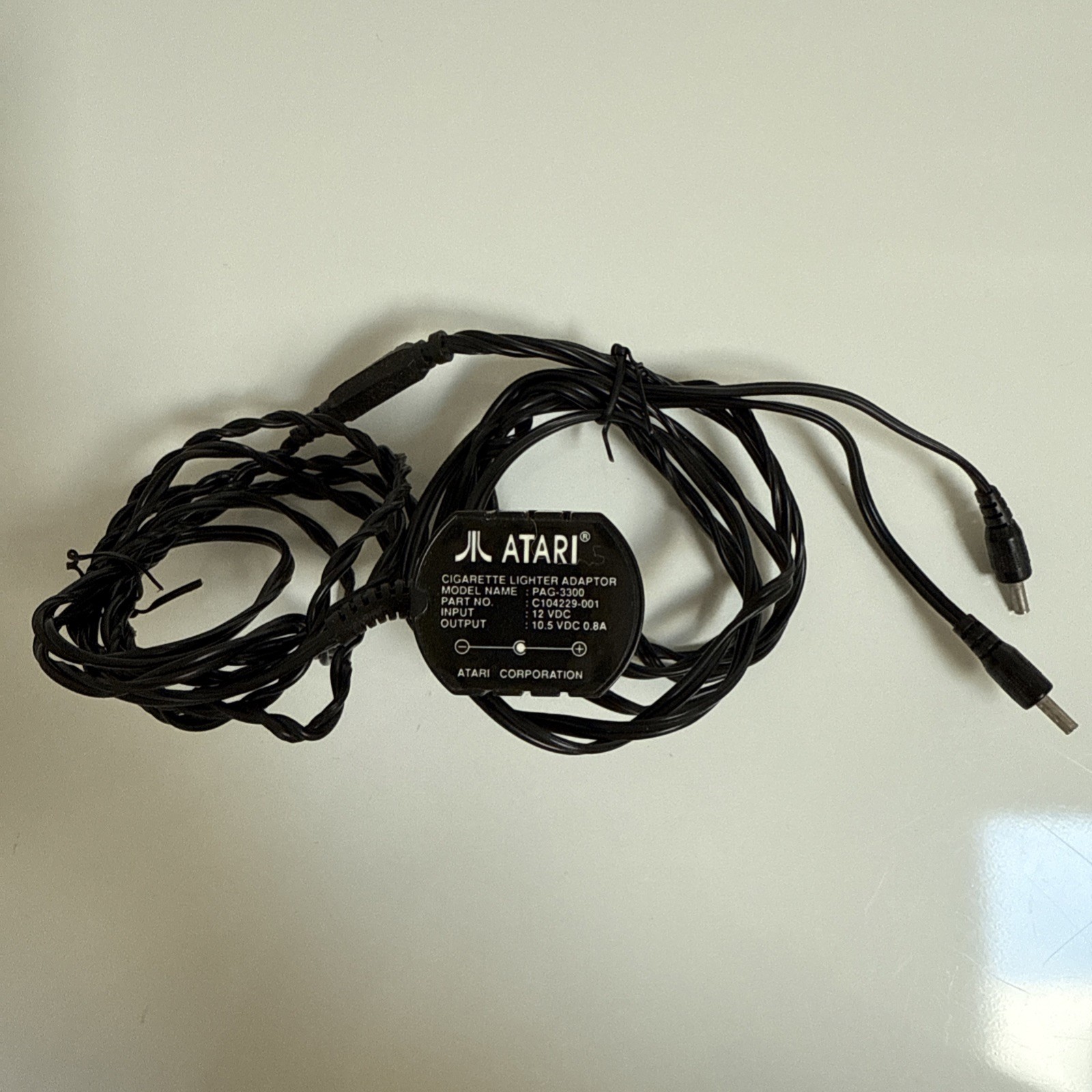 Atari Lynx Cigarette Lighter Adaptor – Model Name Pag-3300
