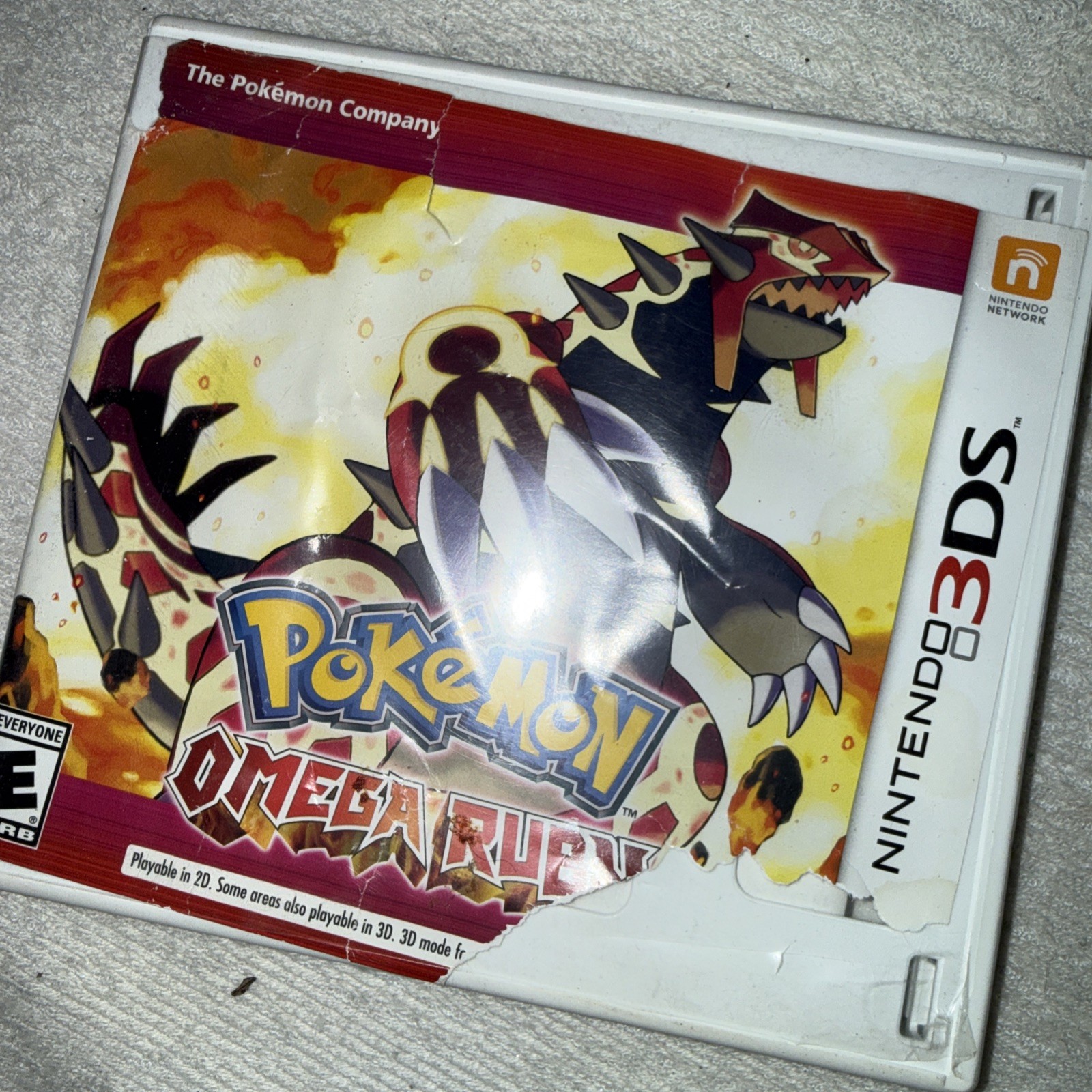 Nintendo 3DS Pokémon OMEGA Ruby Game Cartridge