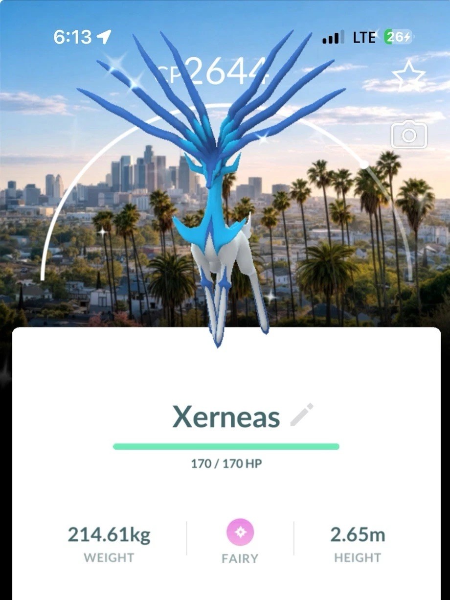 Pokemon✨Shiny Xerneas LA Background✨TRA-DE✨Go Tour 2026 ✨