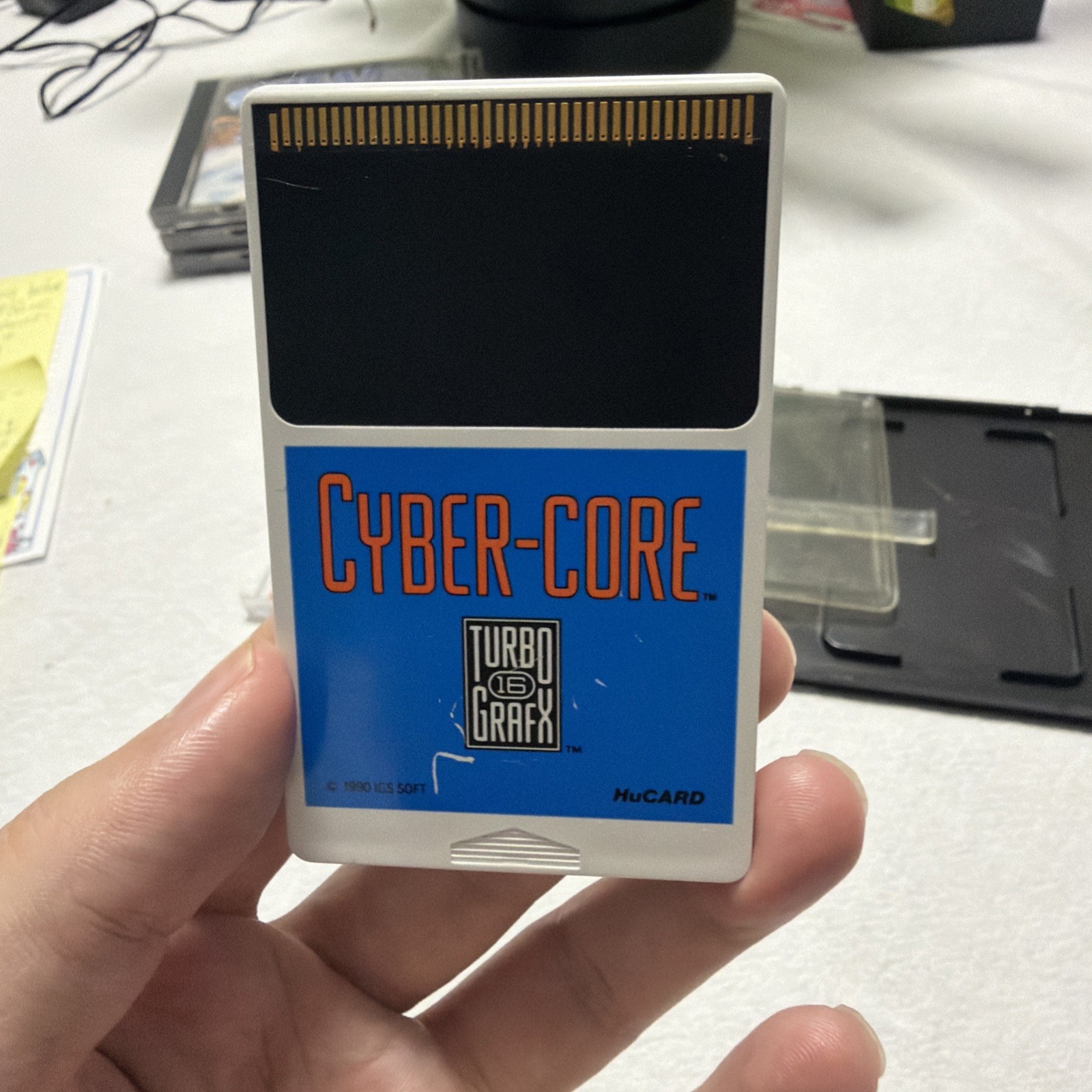 Cyber Core TurboGrafx 16 1990 Complete In Case, Tested, Original.