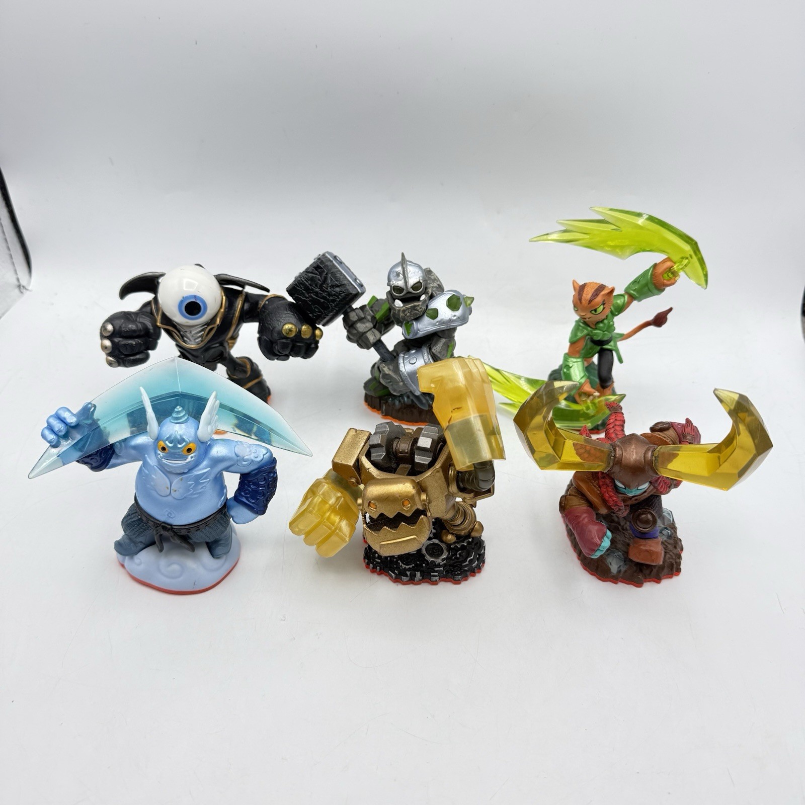6 Skylanders Trap Team Masters & Giants Gusto Jawbreaker Head Rush Tuff Luck