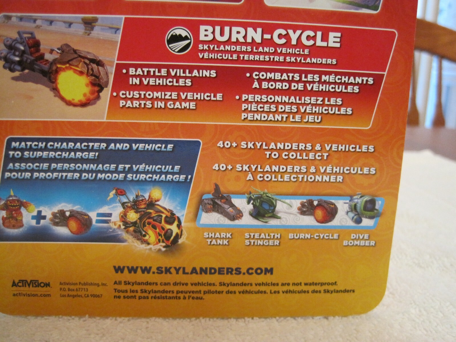 2015 SKYLANDERS SUPERCHARGERS BURN -CYCLE SKYLANDERS LAND VEHICLE–NEW