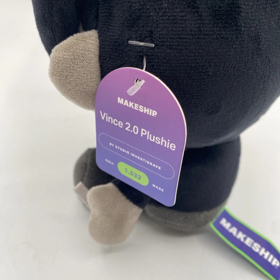 Makeship Vince 2.0 Plush Dead Plate Studio Investigrave Indie Game Plushie RARE