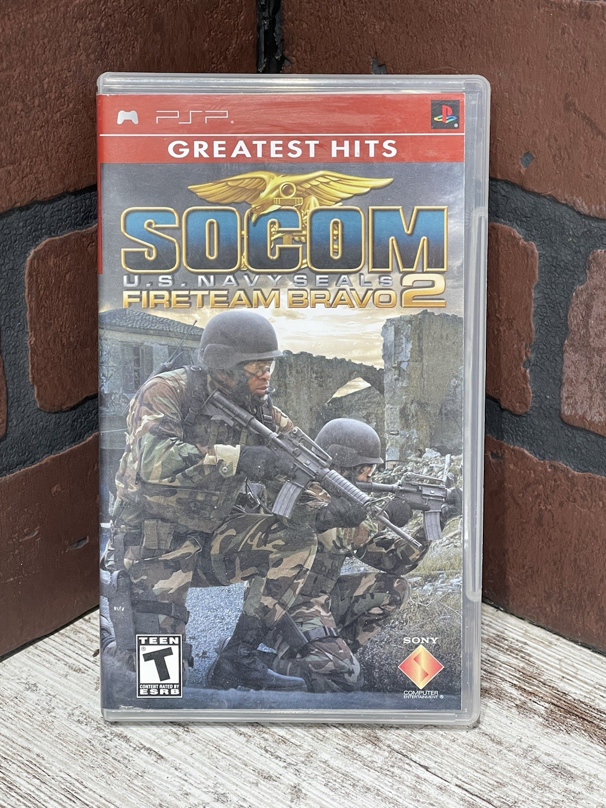 SOCOM US Navy Seals Fireteam Bravo 2 (SONY PSP, 2006)🔥PlayStation Greatest Hits