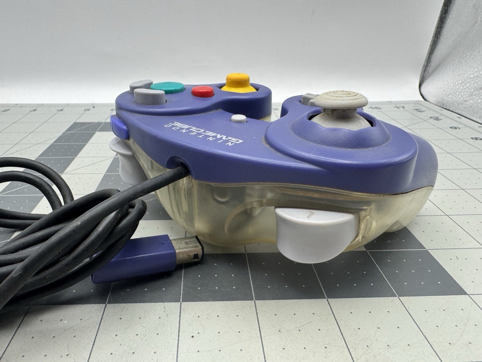 Nintendo GameCube Official Controller purple indigo & Clear Excellent Japan