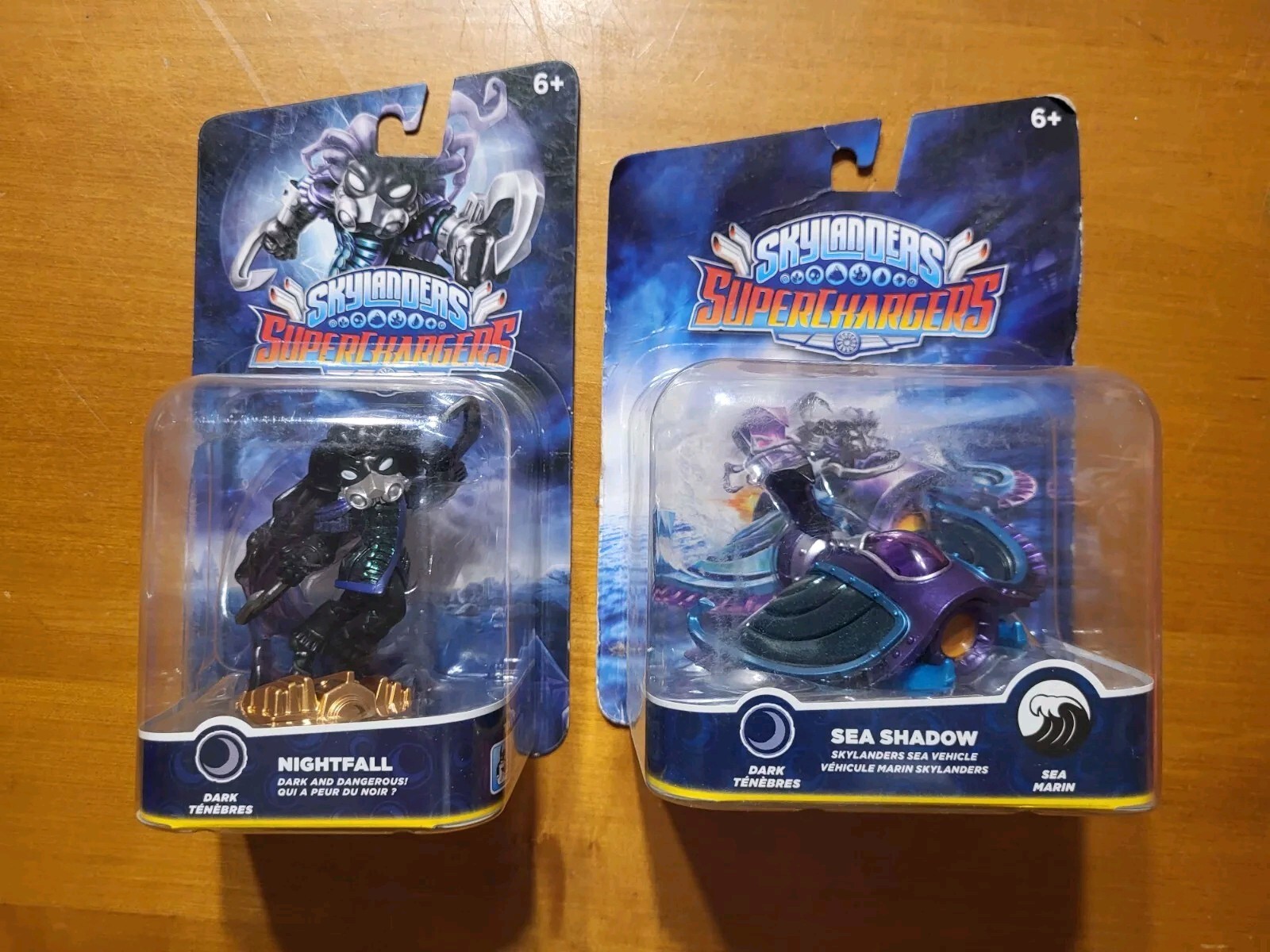LOT of 2 Skylanders Superchargers Nightfall & Sea Shadow Vehicle READ