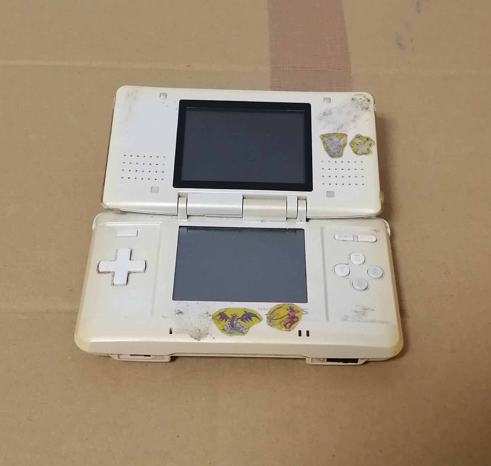 Not Working Nintendo DS White & Silver lot of 2 Console Parts Japan