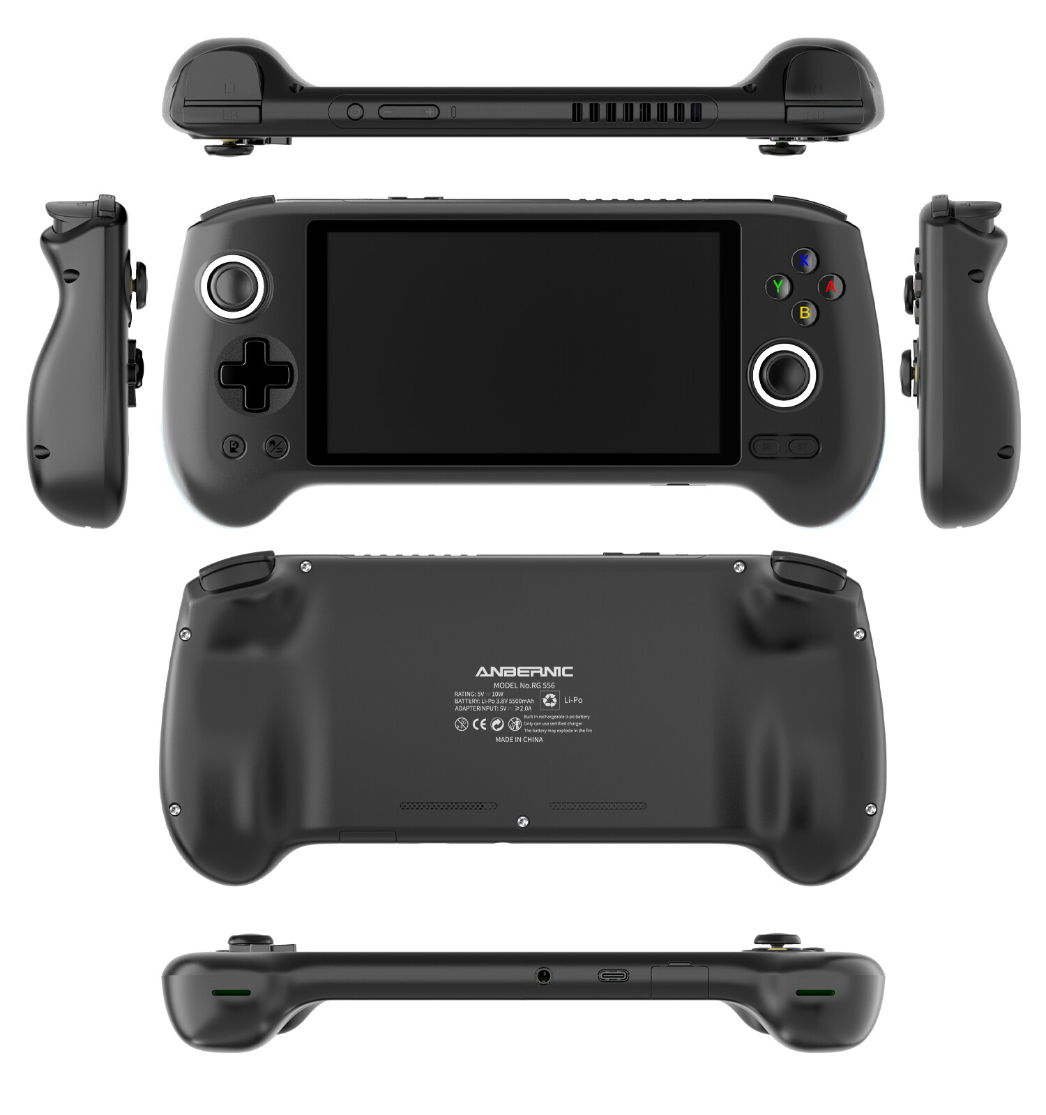 ANBERNIC RG556 5.5 inch Handheld Game Console nisoc T820 Android13 5500mAh Gifts