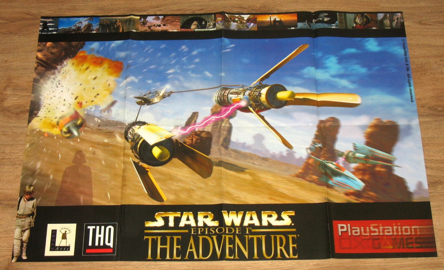 Saboteur 1999 game poster & Star wars Episode I The Adventure Poster 56x80cm
