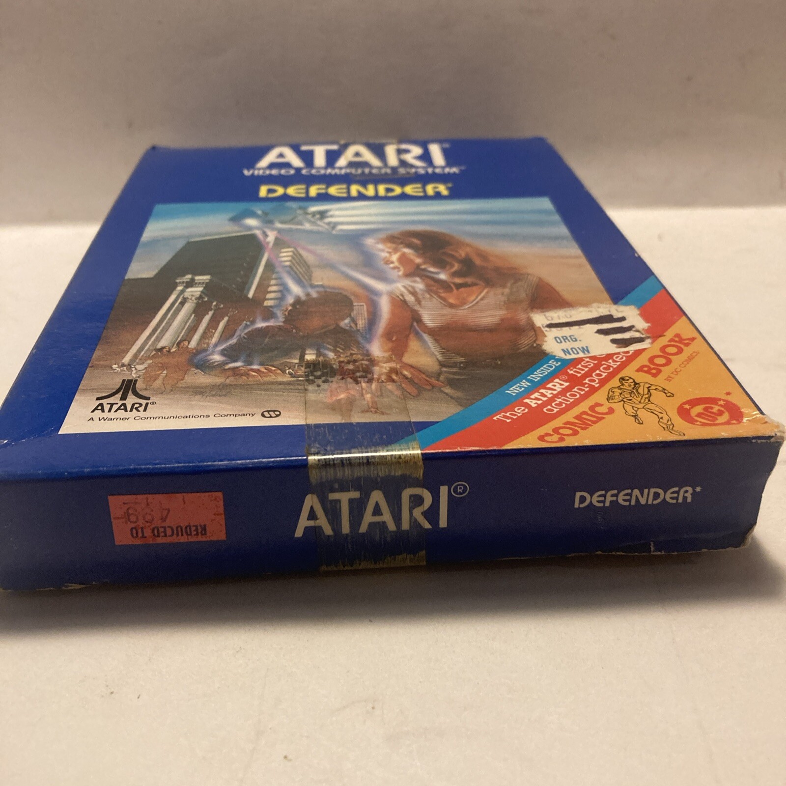Vintage Atari Defender Video Game CX2609 With 1st Ed. Comic Book