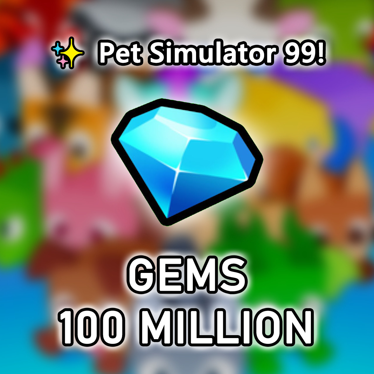 ✨ Pet Simulator 99 💎50M-50B Gems💎 PS99/Pet Sim 99 Cheap Safe Fast 🚀