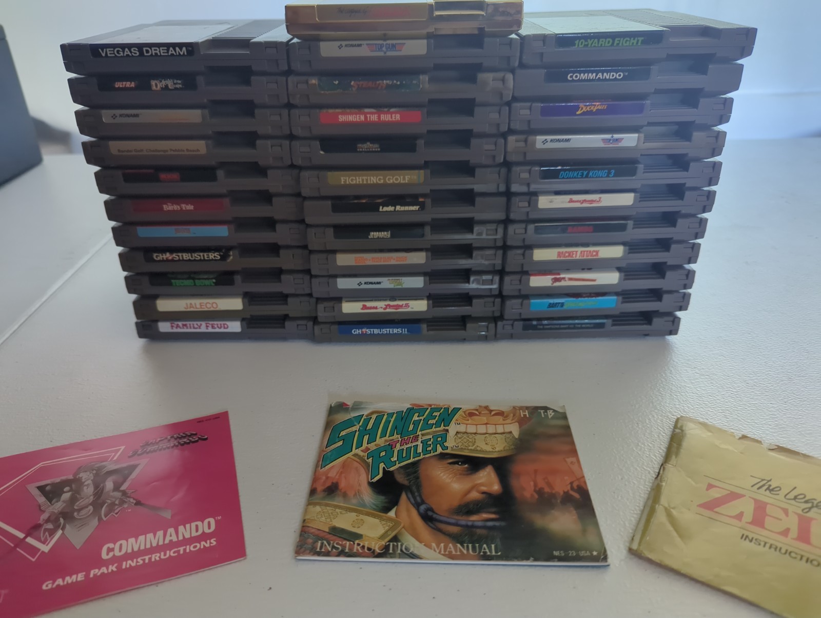 Nintendo NES Video Game Large Lot #3 34 Cartridges