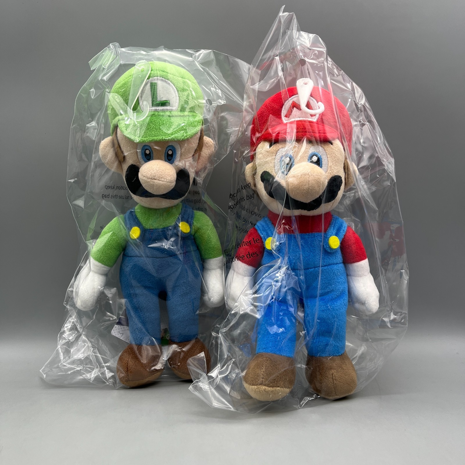 NEW Little Buddy Super Mario All Star Plush – Choose Mario, Luigi, or 2-Pack Set