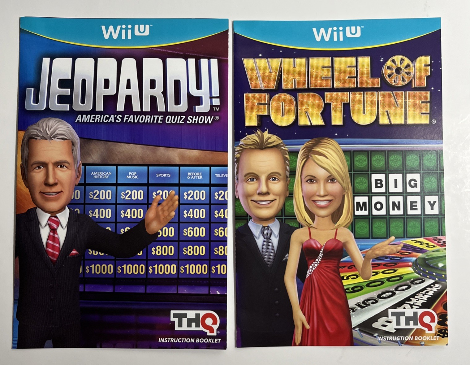 Wheel of Fortune and Jeopardy (Nintendo Wii U, 2012) THQ – CIB and Manuals