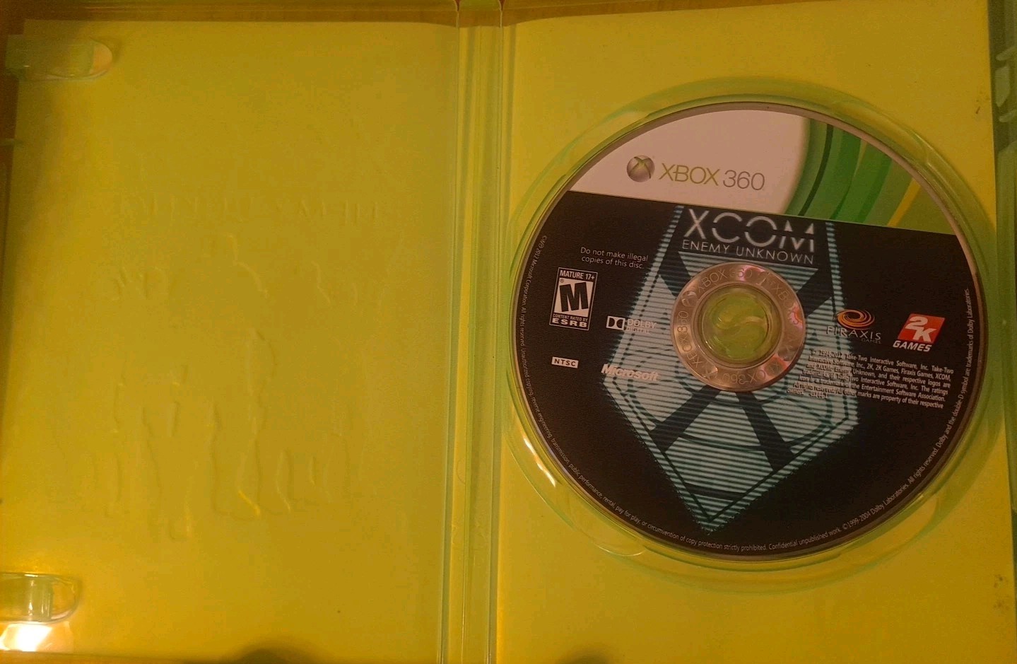 XCOM: Enemy Unknown (Xbox 360) Missing Manual
