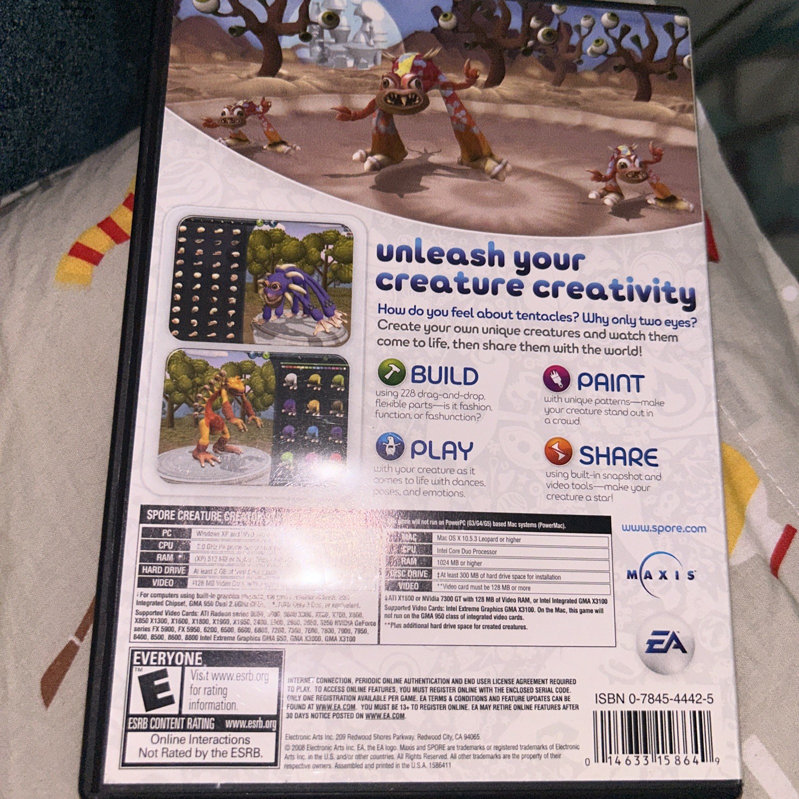 Spore Creature Creator, WIN MAC CD-ROM