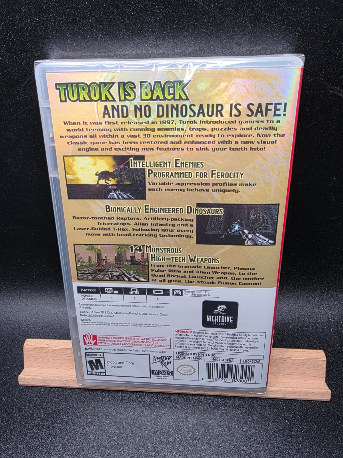 Turok Standard Edition (Nintendo Switch, 2019) Brand New Sealed