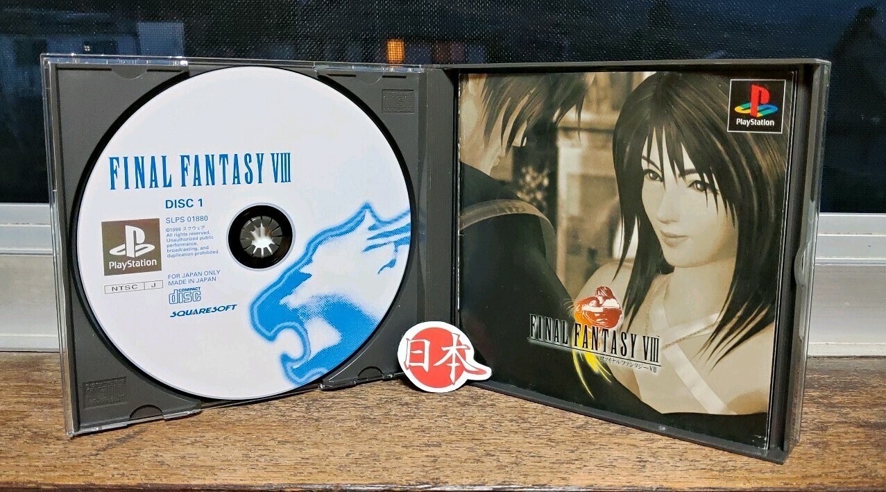 Final Fantasy VIII FF8 Japan NTSC-J PlayStation 1 PS1 + SPINE CARD FREE SHIPPING