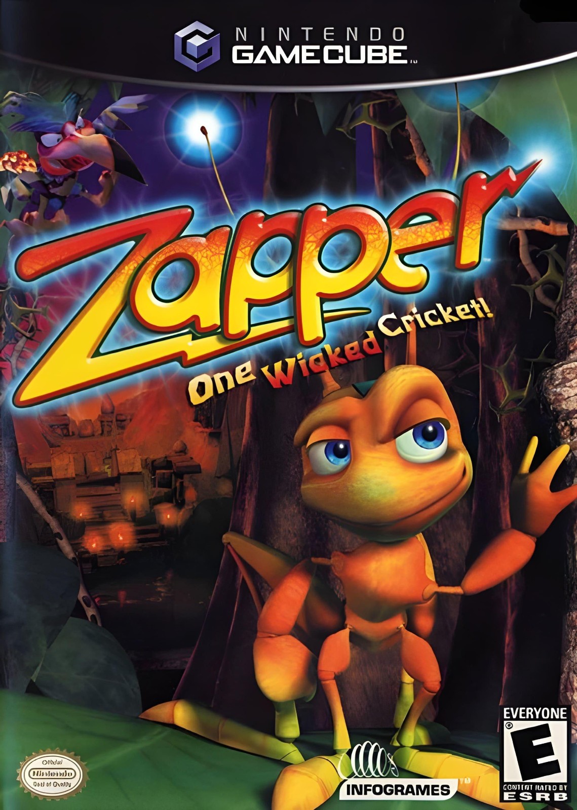 Zapper: One Wicked Cricket (Nintendo GameCube, 2002) 3D PLATFORMER IN BOX MINT