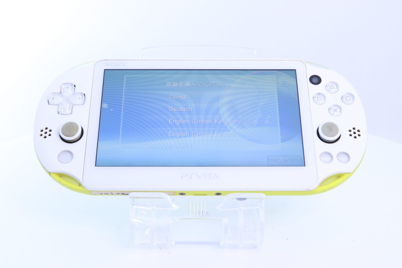 JP Game PS Vita PCH-2000 Lime Green White [ Rank：B]