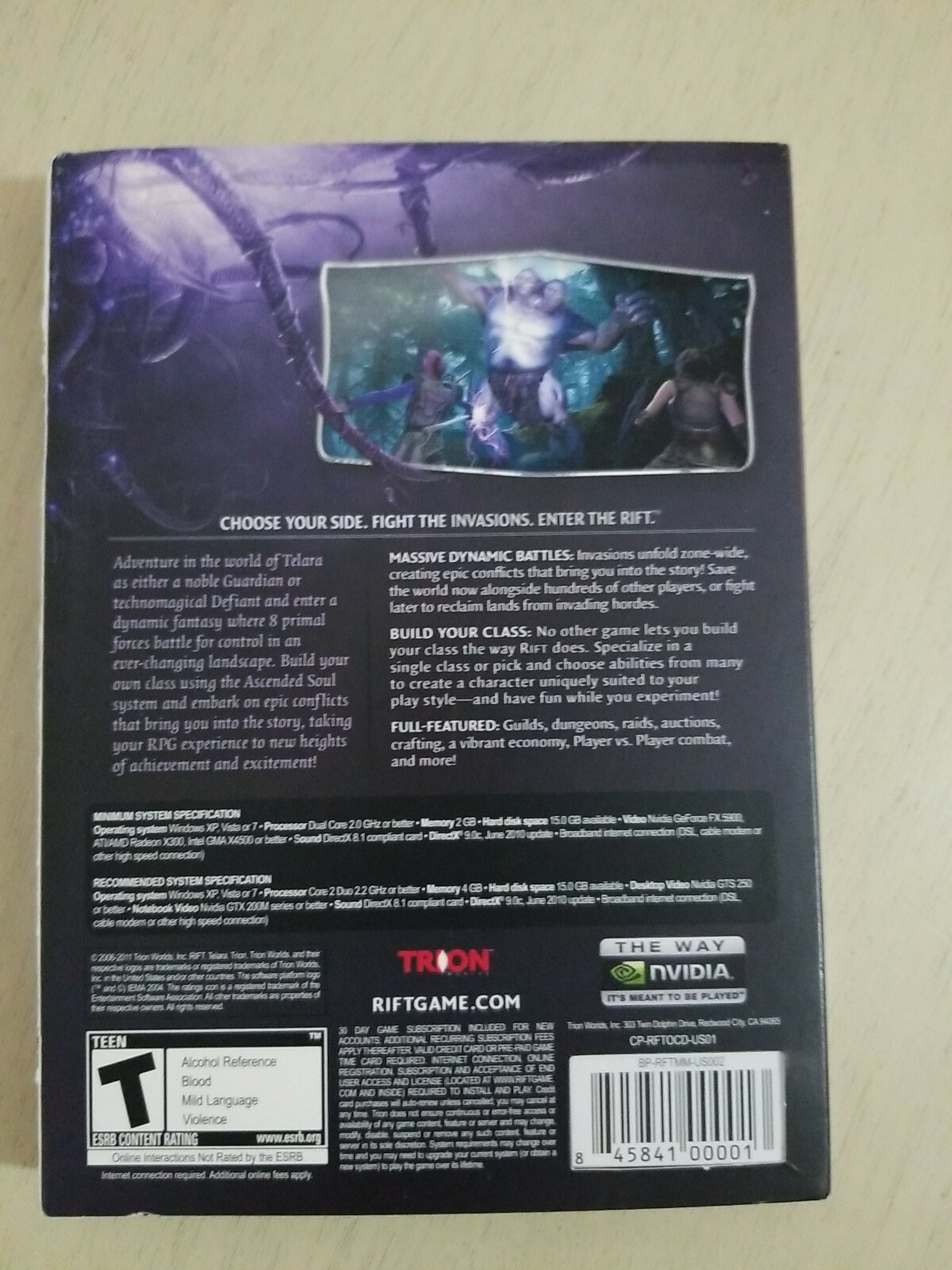 Rift (PC, 2011), Complete, TESTED, Poster