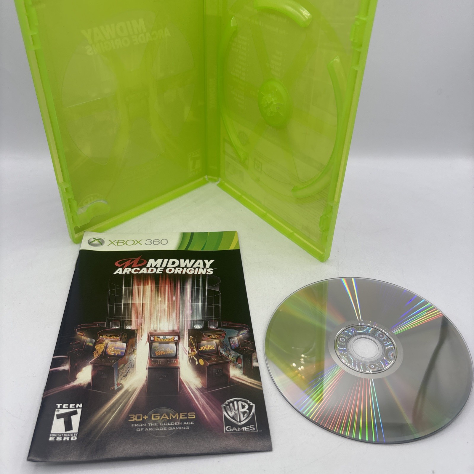 Midway Arcade Origins Microsoft Xbox 360 Video Game WB Games 30+ Games CIB Clean