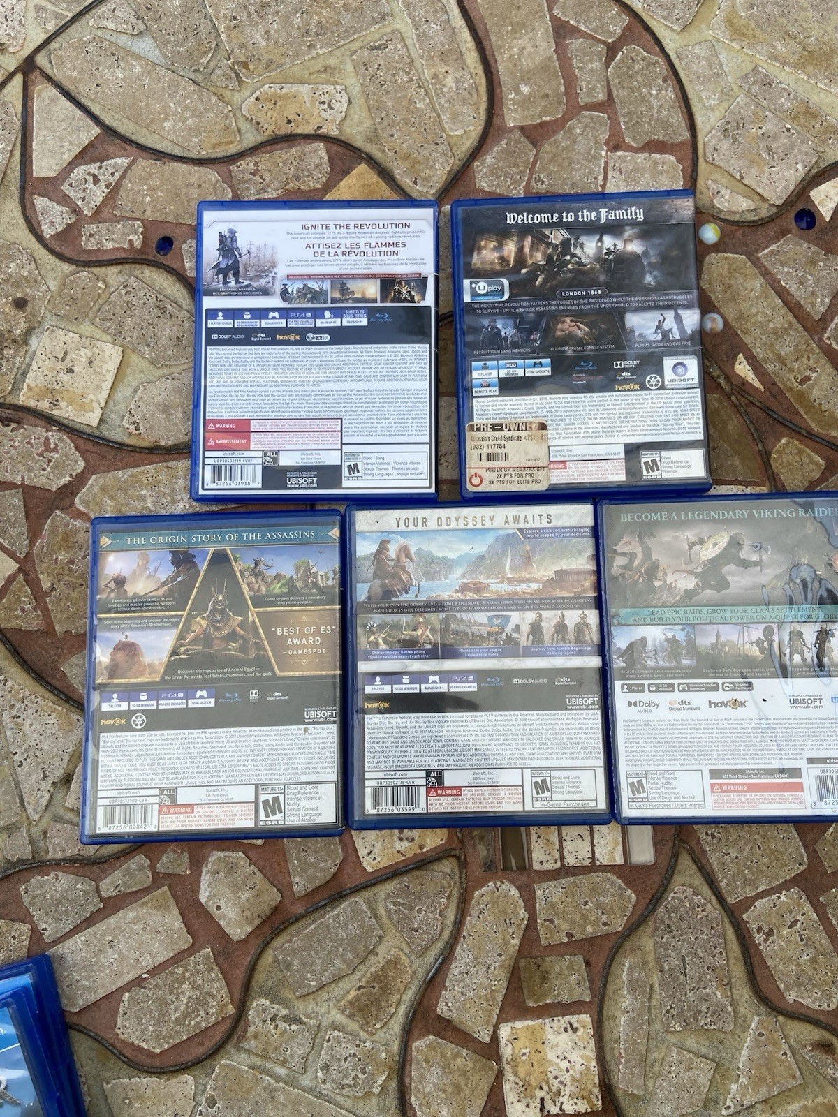 Assassin’s Creed PS4 PS5 Lot AC3 Syndicate Origins Odyssey Valhalla Tested
