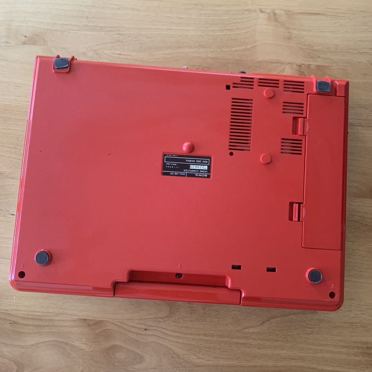 SONY HITBIT HB-101 MSX Home Computer Red From Japan