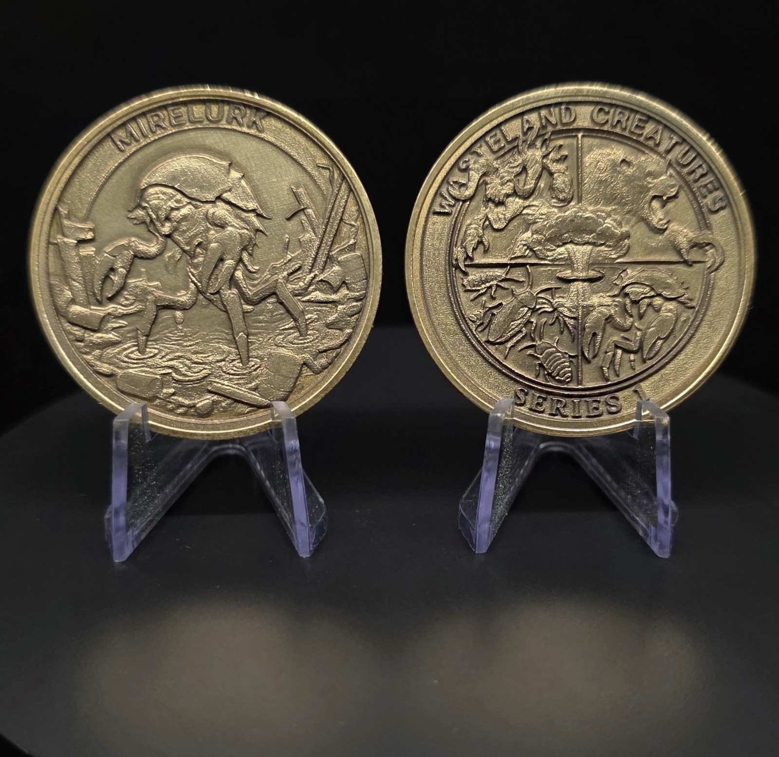 Fallout brass Challenge Coin Fan Made Set of 4