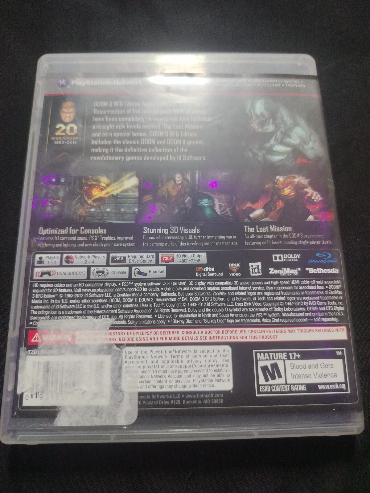 Doom 3 BFG Edition – Sony PlayStation 3