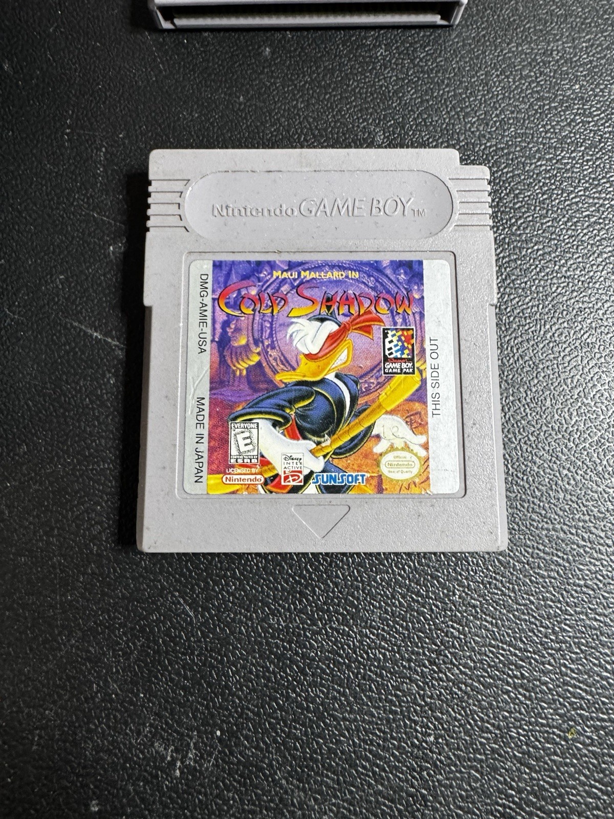 Original Nintendo Game Boy Black Play It Loud Maui Mallard Cold Shadow Tested
