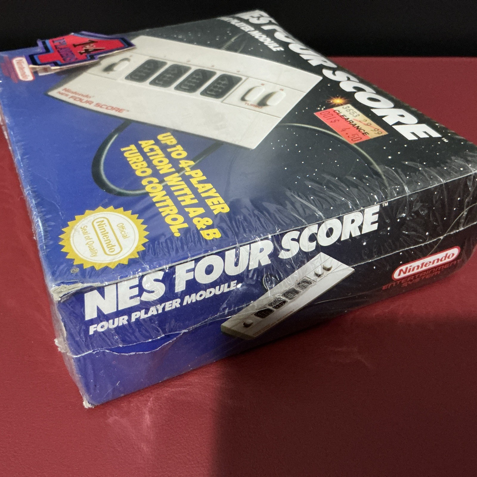 Nintendo Four Score 4 Player Module Controller Accessory 1990 Authentic – Sealed