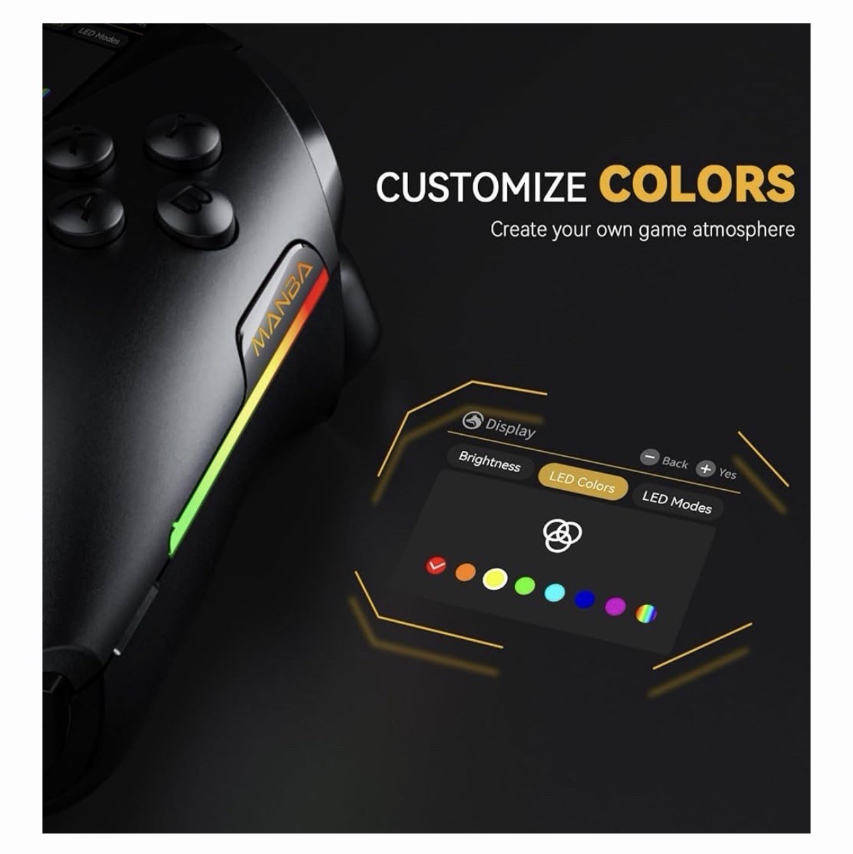 Manba One Interactive Screen Wireless Gaming Controller PC/Switch/iOS/Android