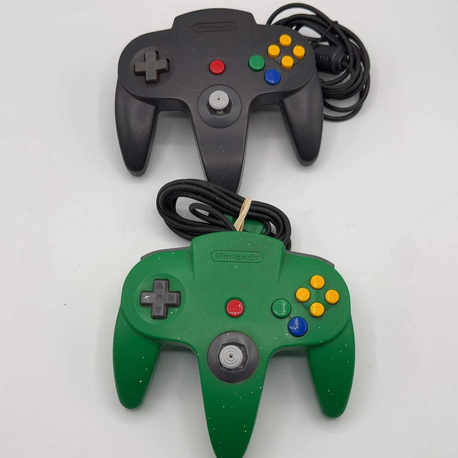 Broken Lot of 5 Nintendo 64 N64 Original Controller NUS-005 Read