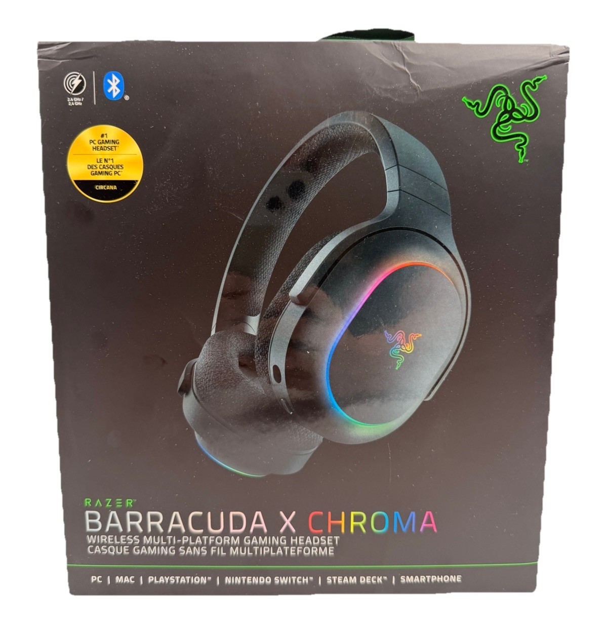 Razer Barracuda X Chroma RGB Wireless Gaming Headset For Switch PS5 PC MAC | New