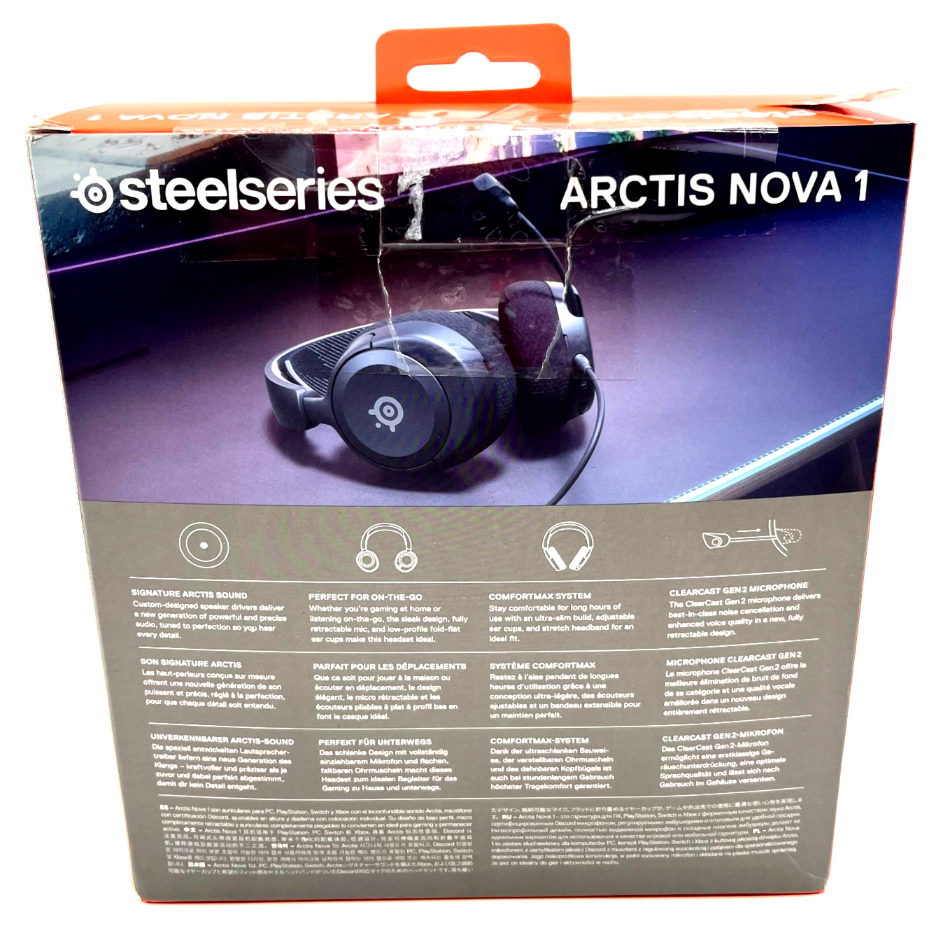 SteelSeries Arctis Nova 1 Wired Gaming Headset Adjustable Headband PC