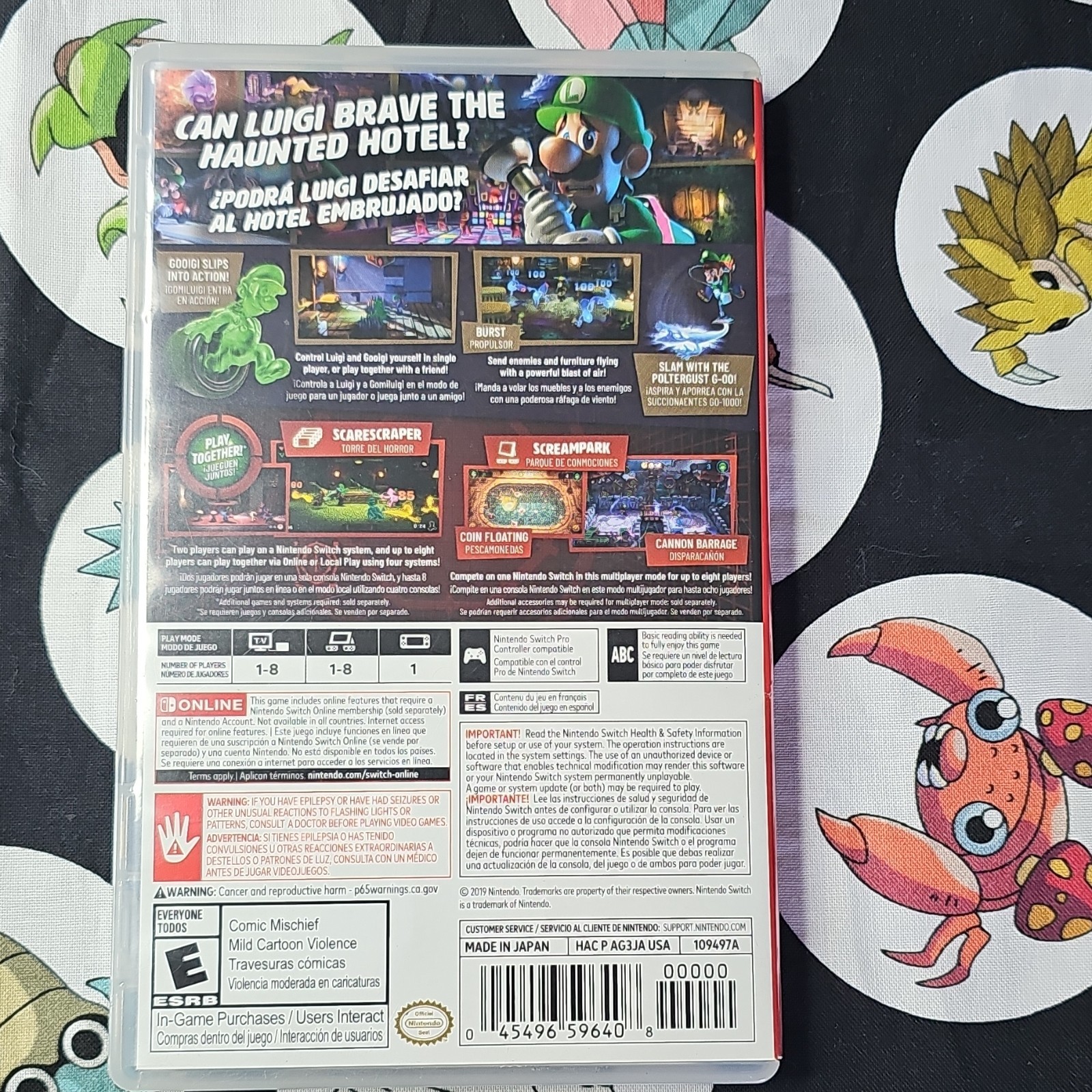 Nintendo Luigi’s Mansion 3 Nintendo Switch w/ Case & Cartridge, E, NTSC-U/C 2019