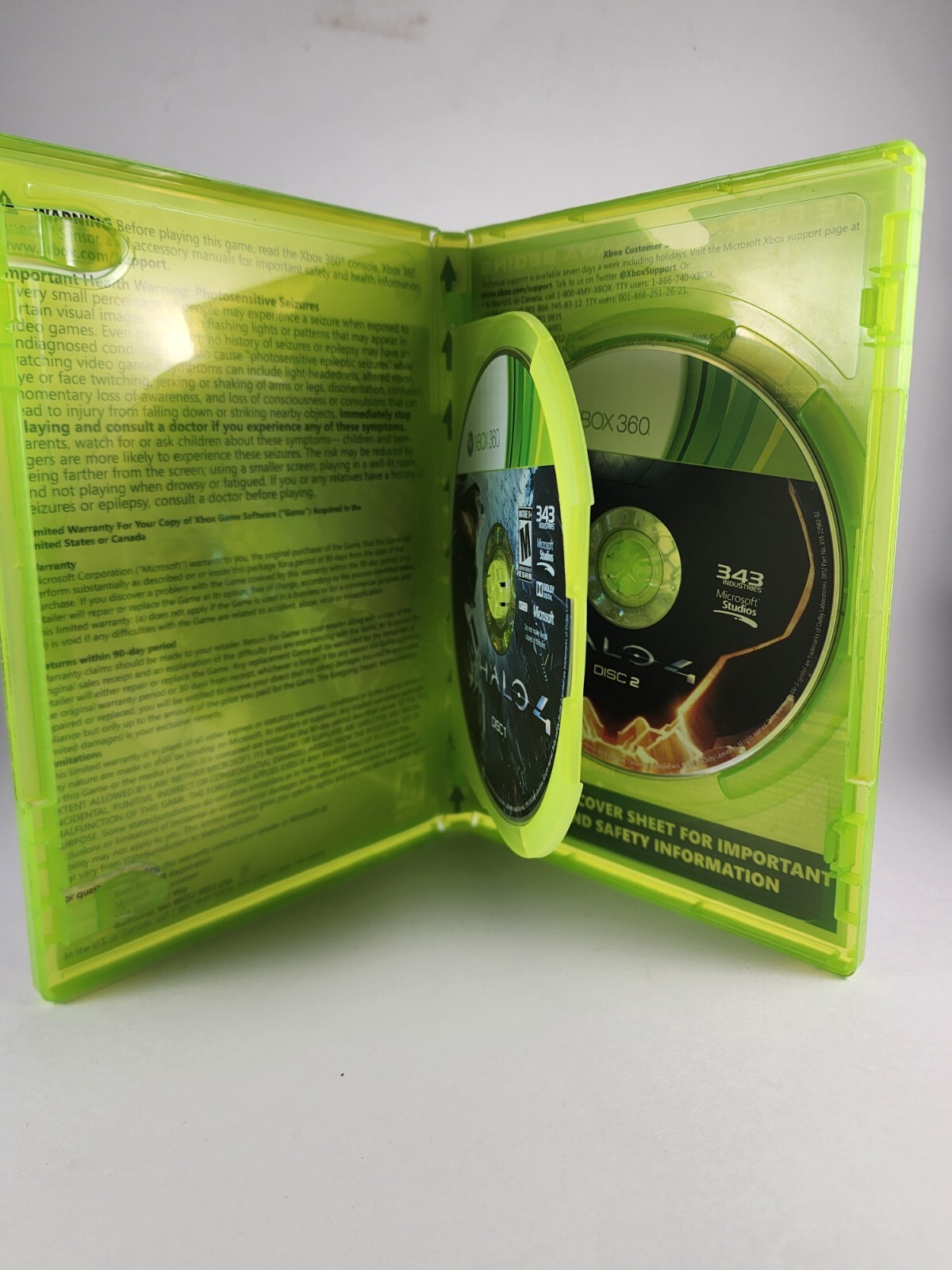 Halo 4 (Microsoft Xbox 360, 2012) No Manual – Tested & Working – VGC