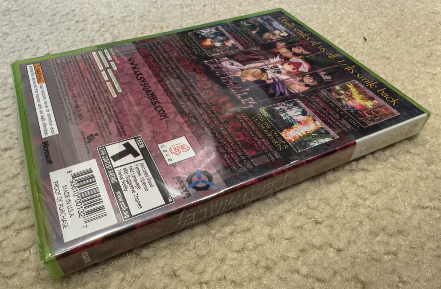 Deathsmiles Death Smiles (Aksys, Microsoft Xbox 360, 2010) – NEW, SEALED, MINT!