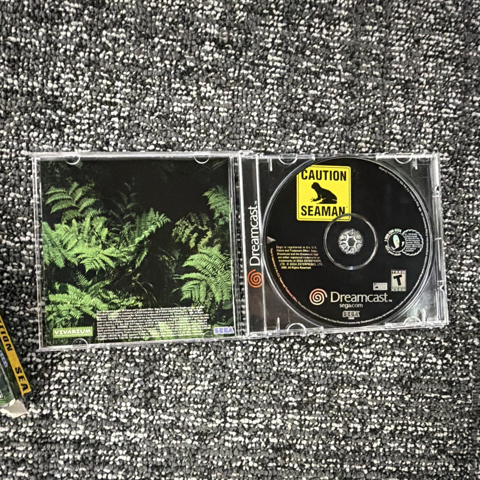 SEGA Seaman Sega Dreamcast Life Simulation Microphone + Manual T NTSC-U/C 1999