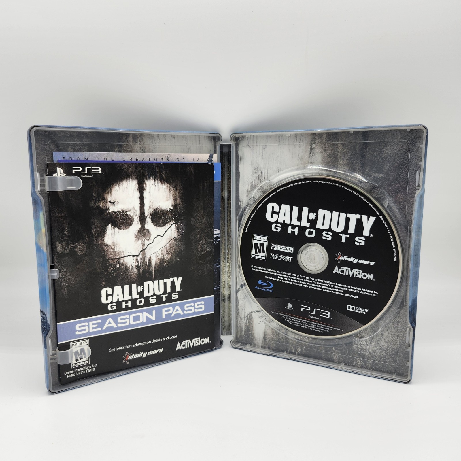 Call of Duty: Ghosts PS3 Steelbook Edition Game Included CIB Tested Working