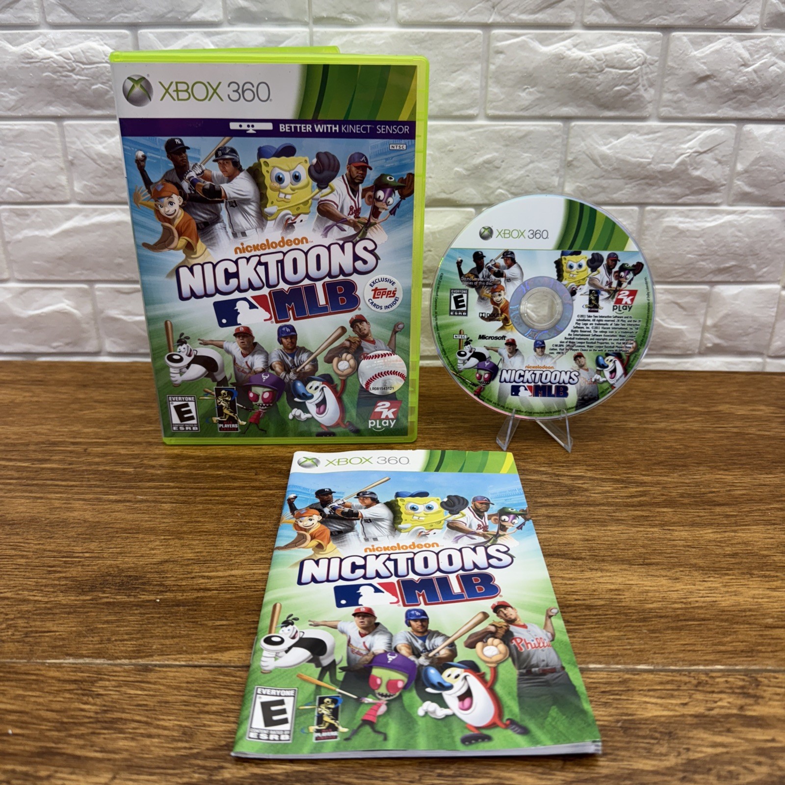 Nicktoons MLB (Microsoft Xbox 360, 2011) CIB Refurbished 1 Yr Warranty Tested