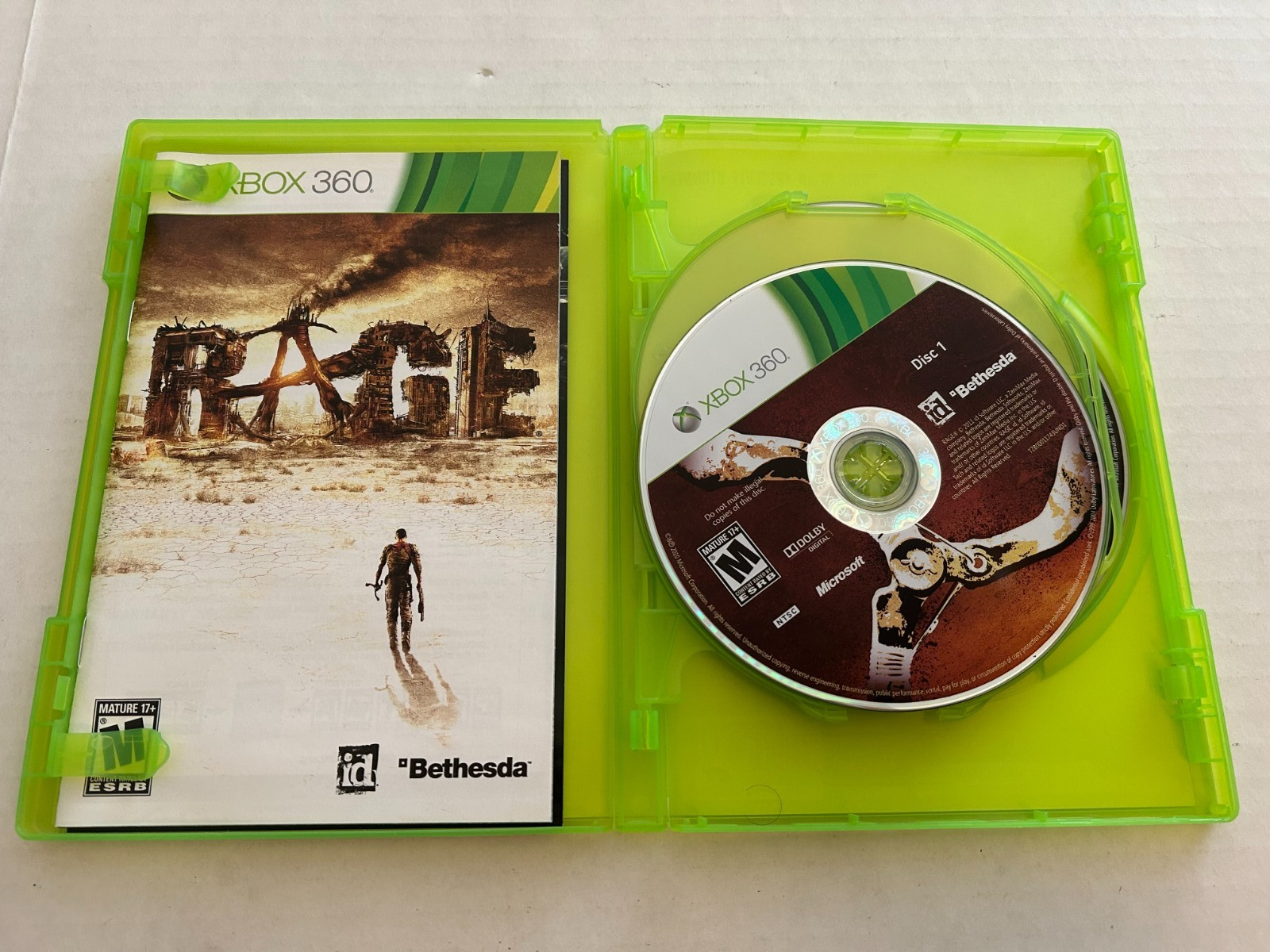 Rage – Microsoft Xbox 360 (2011, Complete In Box) (Tested/Works)