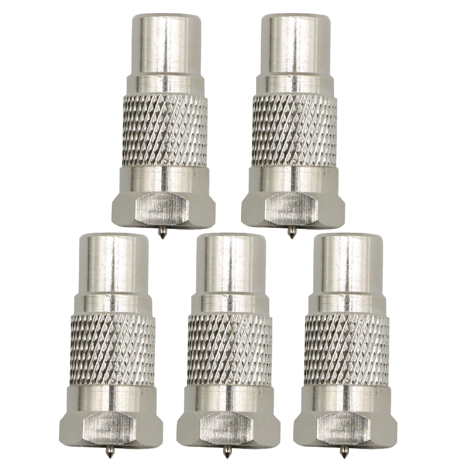 5x TV RF Video Connector Adapter F Male to RCA Female For Atari 2600 5200 7800