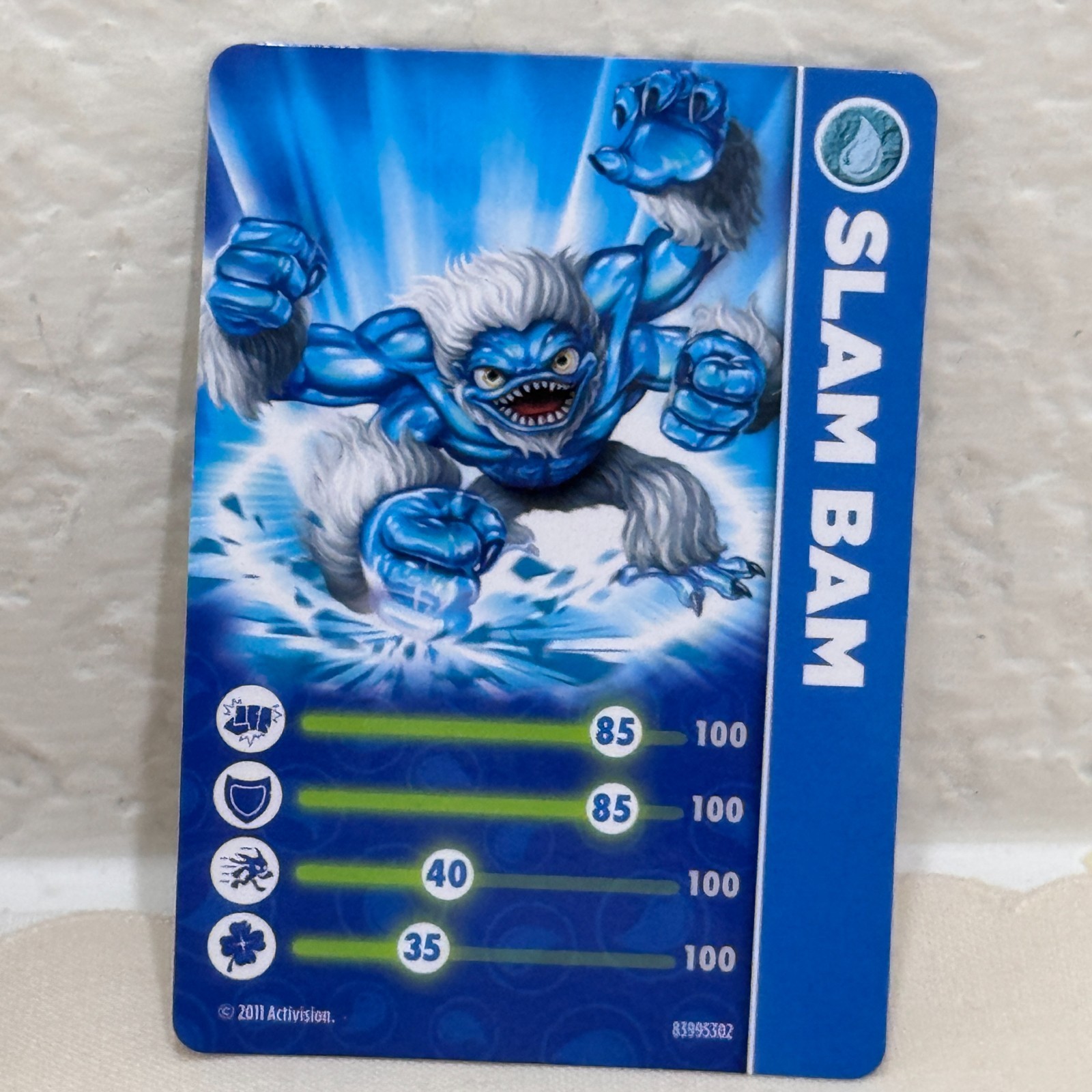 Skylanders Spyro’s Adventure Slam Bam Water Figure With Trading Cards Activision