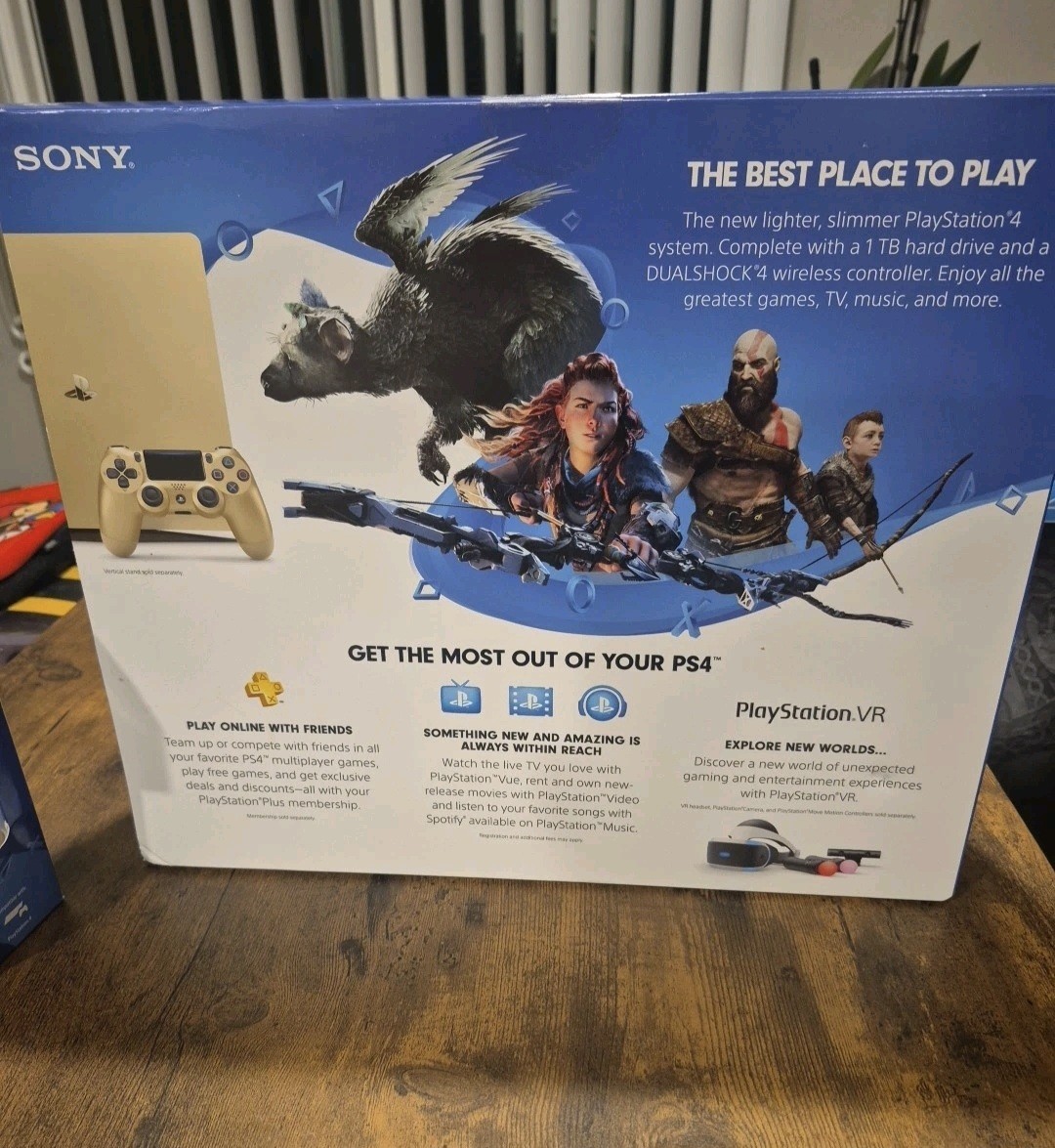 NEW Sealed Gold Sony PlayStation 4 Slim Limited Edition 1TB Console PS4 RARE