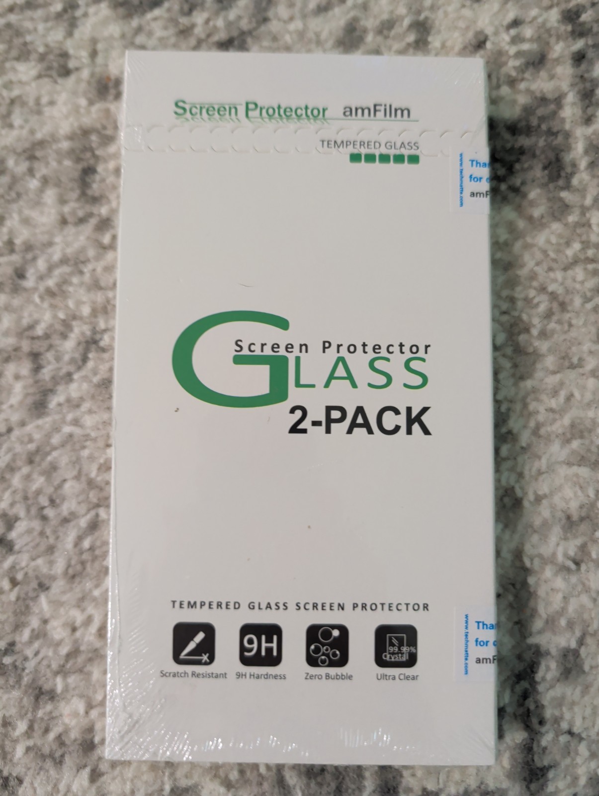 amFilm Tempered Glass Screen Protector Nintendo Switch 2 Pack 9H Ultra Clear