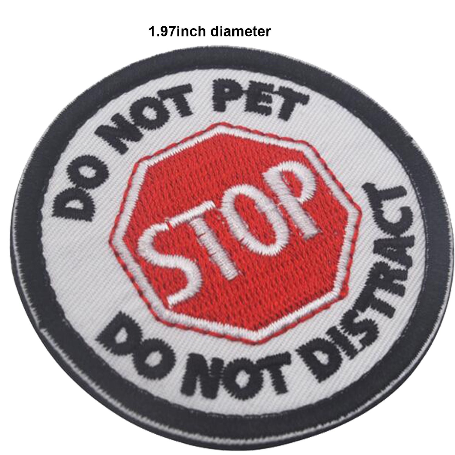 3PCS Stop Do Not Pet Distract Patch, Medical Alert Dog