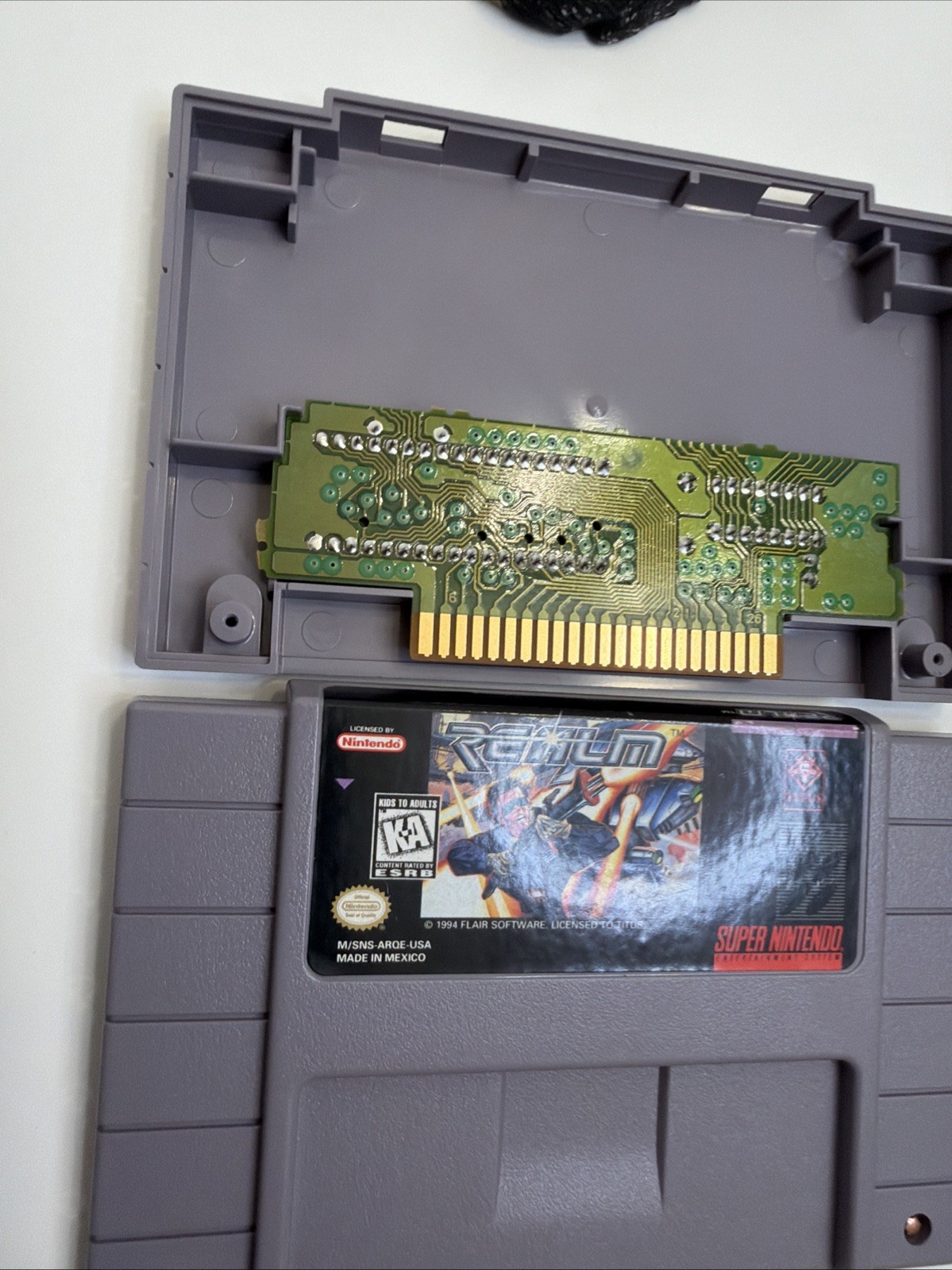Realm Super Nintendo Game SNES Authentic Very Good Condition w/ Dustcover