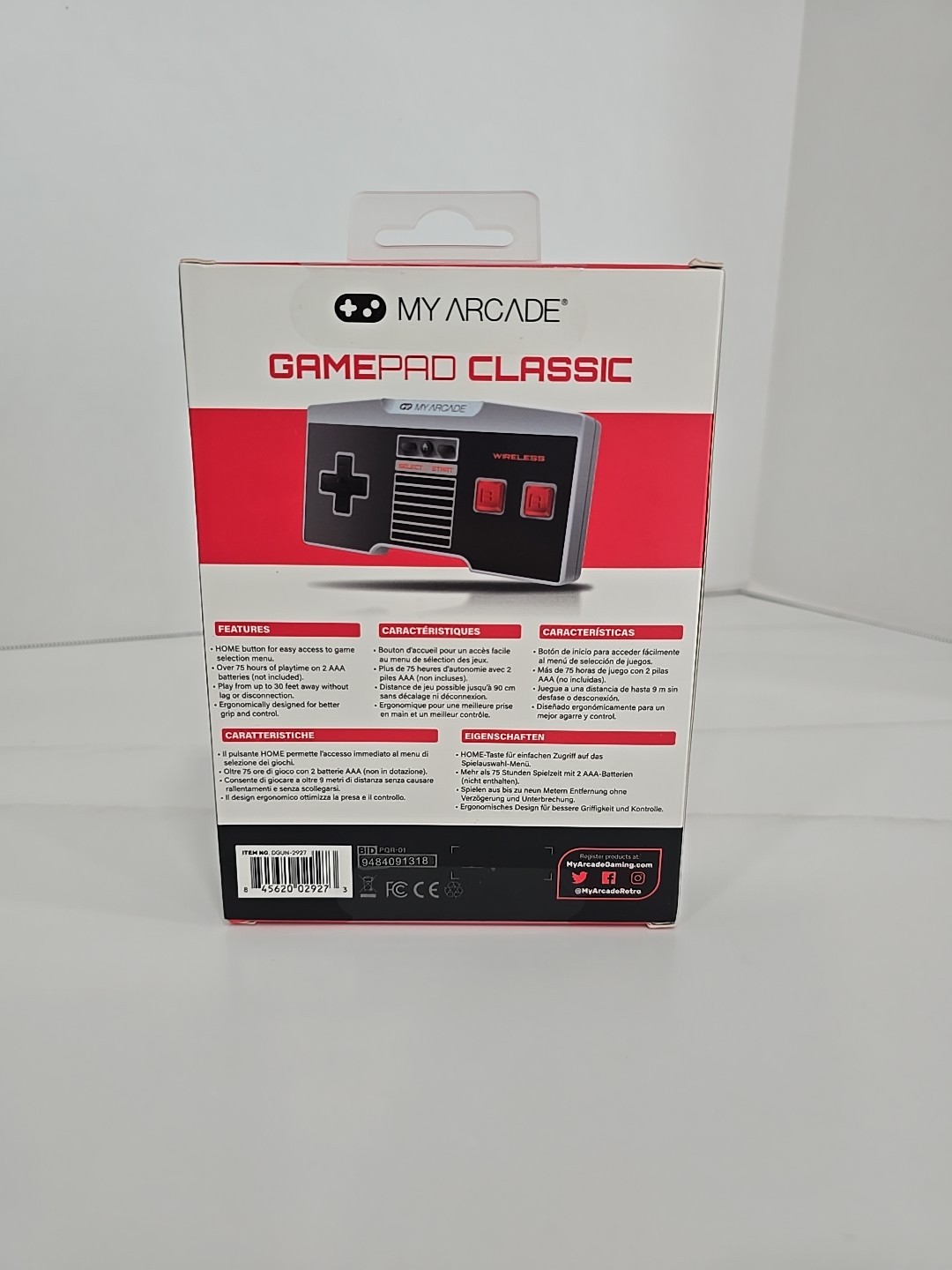 Gamepad Wireless Edition Controller My Arcade Wii Wii U ~ 30 FEET of Range